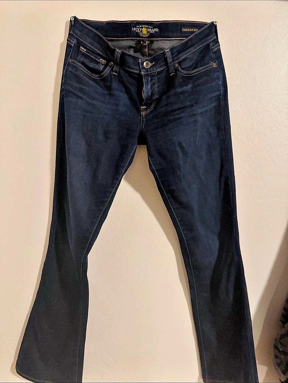 Lucky Brand Charlie Baby Boot Bootcut Jeans Waist 28 Blue